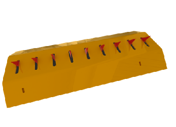 减速带式逆行破胎器