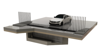 伸缩围栏（最长8米一台）