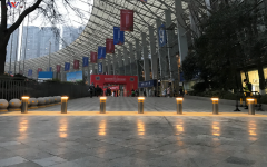 成都新会展中心全自动升降柱阻车系统