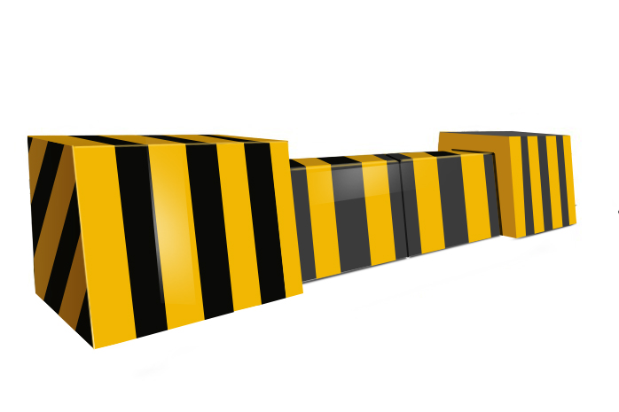 平移路障防撞墙，成都祥威